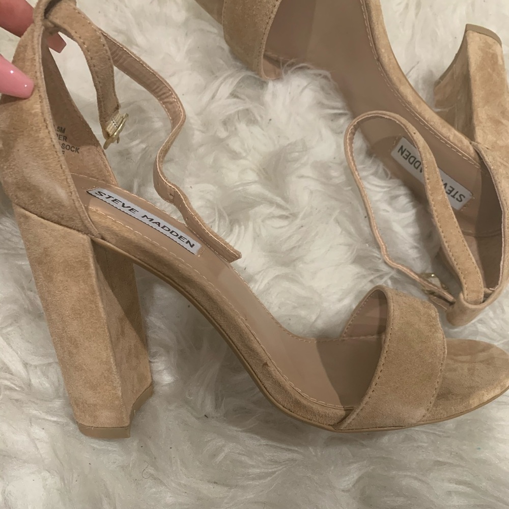 Steve Madden Tan Carson Heels